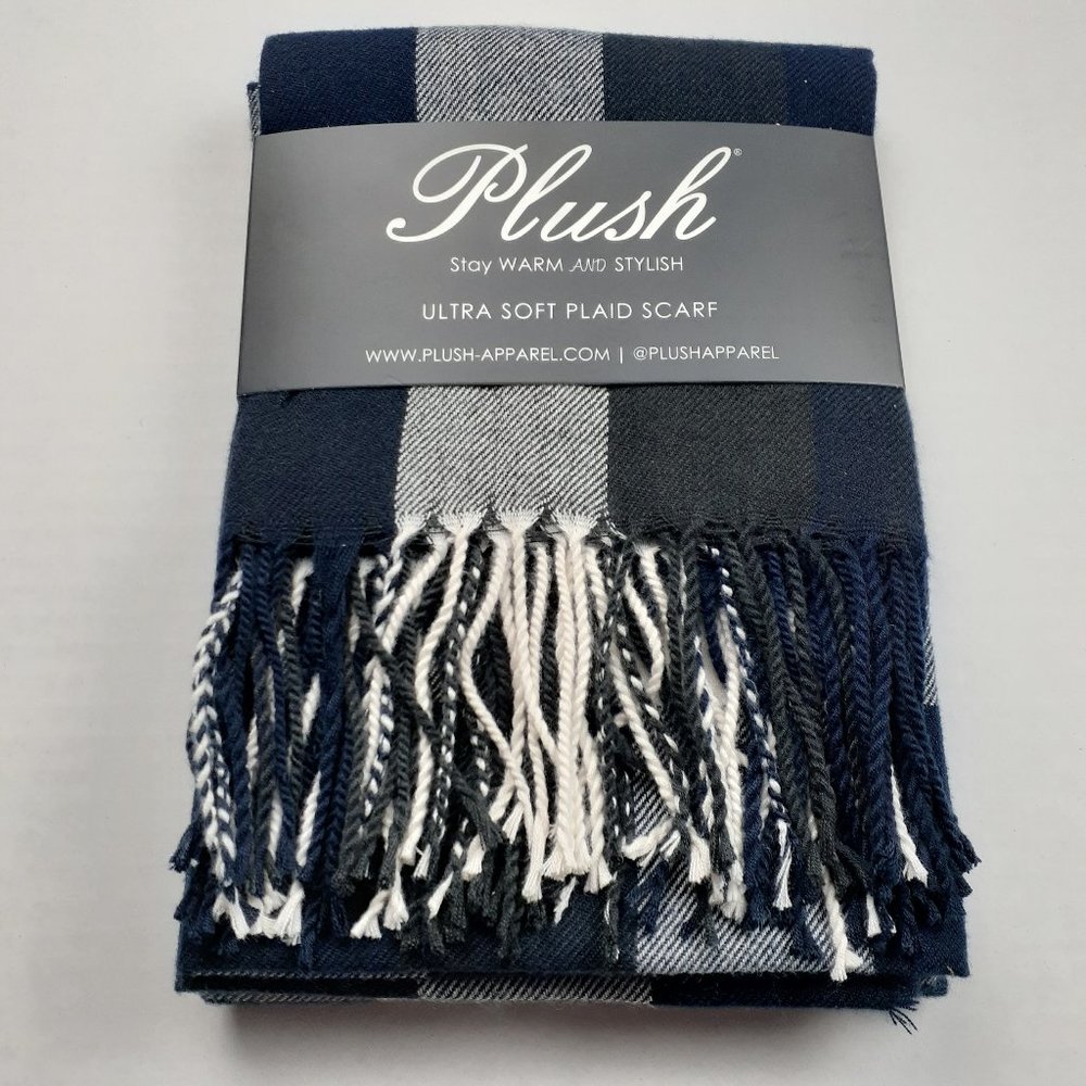 Plush Apparel Ultra Soft Plaid Scarf